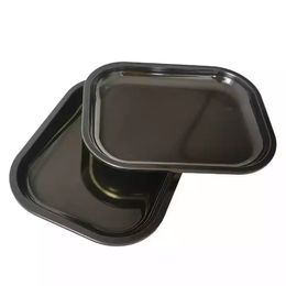 rolling trays NZ - Sublimation Tobacco Smoke Accessories Metal Rolling Tray With Smooth Edges Dry Herb Cigarette Operation Serving Roll Trays Storage Plate