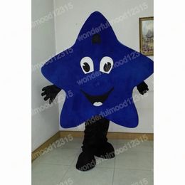 Performance Blue Star Mascot Costumes Carnival Hallowen Gifts Unisex Adults Fancy Party Games Outfit Holiday Celebration Cartoon Character Outfits