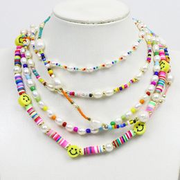 Pendant Necklaces Strand Colourful Jewellery Necklace Pearls Beaded Accessories Gift 9872Pendant