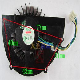 Wholesale fan:Original NV MGT6012YR-W15 / MGT6012YF-W15 12V 0.37A four-wire video card fan