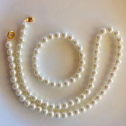 Cream Ivory Pearl Necklace Bracelet For gift