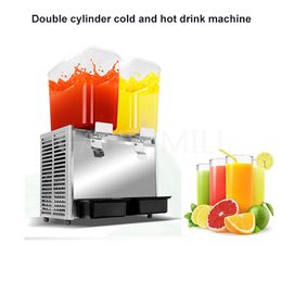 Food Processing Equipment Commercial Juice Double-Cylinder Beverage Machine Restaurant Self-Service Snow Melting Cold And Hot Drinks Sprinkler 36L Automatic