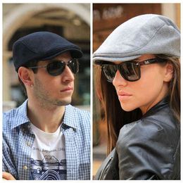Summer Sports Beret Caps For Men Women Fashion Cotton Flat Cap Outdoor Hats Brand Sun Hat J220722