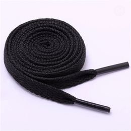 1 Pair Shoelace Flat Sports Shoes Laces Casual Canvas Polyester Shoelaces Candy Color White Black Green Shoelace 220713