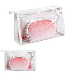 Clear Cosmetic Makeup Bags Large Waterproof Toiletry Bag Zipper Pouch Travel Storage Organiser 6 Colours