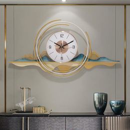 Wall Clocks Modern Luxury Art Large Clock Living Room Home Decore Atmospheric Fashion Trend Online Celebrity Mute Watch
