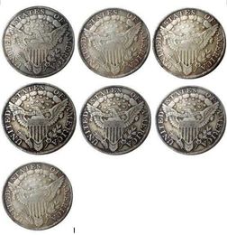 1798 -1804 7pcs Draped Bust US Dollar Heraldic Eagle Silver Plated Copy Coins Metal Craft Dies Manufacturing Factory Price