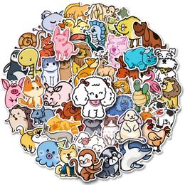 50 PCS Graffiti Car Stickers animals collection For Skateboard Baby Scrapbooking Pencil Case Diary Phone Laptop Planner Decoration Book Album Kids Toys DIY Decals