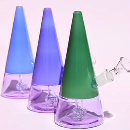 Vintage 7inch Steeple GLASS Bong Hookah Water Pipe Dab Rigs can put customer logo by DHL UPS