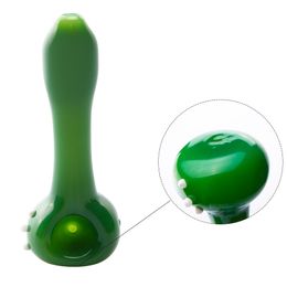Headshop214 Y052 Stand Smoking Pipe About 4.52 Inches Tobacco Flat Bowl Dab Rig Glass Pipes