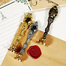 Gift Wrap 1pc Luxurious Noble Wax Seal Stamp Metal Handle Without Copper Head DIY Wedding Invitations Personal Logo GiftsGift