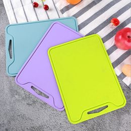 Bendable Food Grade Silicone Chopping Block Portable Healthy Food Cutting Board Fruit Vegetable Meat Non-slip Chop Boards Kitchen Tool ZL0995