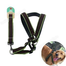 Dog Collars & Leashes Double Layer Absorb Large Chest Strap And Leash Set For Big Sized Pet Labrador Border Collie Golden Retriever AlaskaDo