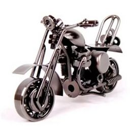 Motocicleta Shape Ornament MEDE METAL FERRO DE FERRO DE FERRO PARA A HOME sala de estar decoração suprimentos para crianças Presente C0411