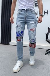 DSQ Jeans Mens Luxury Designer jeans Skinny Ripped Cool Guy Causal Hole Denim Fashion Brand Fit trousers Men Washed Pants