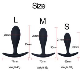 Massage Small Silicone Bullet Butt Plug Sex Shop 3 Sizes Anal Sex Toys for Beginners Men and Women Buttplug Erotic Toys Goods for Adults