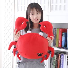 Kawaii Crab Lifelike Animal Plush Toys for Baby Soft Stuffed Reallife Lobster Toy Lovely Children's Toy Boys Girls Birthday Gift