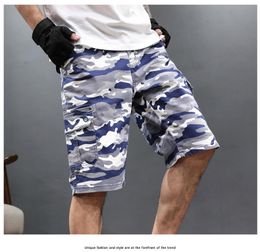 Men's Jeans Pants Men's Trend Summer Thin Section Casual Sports Cropped Trousers Five-point Camouflage Overalls ShortsMen's