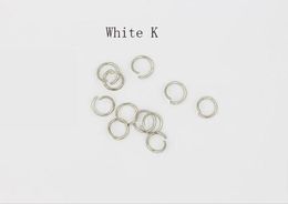 C Open Jump Rings for DIY Jewellery Accessories Keychains Bracelet Earring Necklace Repair Multiple Sizes available White K