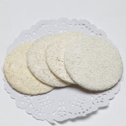 5.5cm 6cm 7cm Natural Loofah Facial Pads Loofah Disc Makeup Remove Exfoliating Face Loofah Pad Small Size Luffa Loofa 500pcs