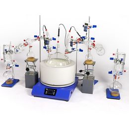 ZZKD Lab Supplies 20L VacuumDouble Condensor Short Path Distillation Equipment 110V/ 220V with Digtal Temperature Metre with Good Sealing Essential Oil Extraction