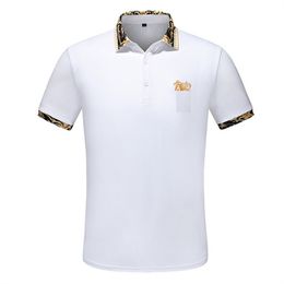 2022 designer stripe polo shirt t shirts snake polos bee floral mens High street fashion horse polo luxury T-shirt v00038