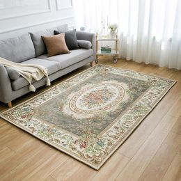 Carpets Vintage Carpet Turkey Tapis Salon For Home Bedroom Floor Europe Luxury Washable Jacquard Woven Rug Cotton Persian CarpetCarpets