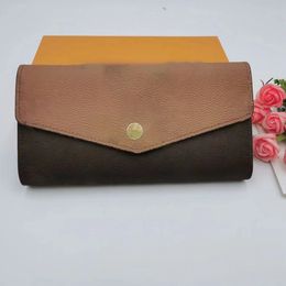 brand designer women gradient color long wallets luxury wristlet bag purse passport ID credit card holder artificial cowhide clutch short wallet Original box 68a93