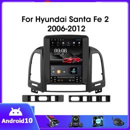 2D in 9 Inch Android Car Video Radio for HYUNDAI SANTA FE 2005-2012 Head Unit support Bluetooth wifi Steering wheel control