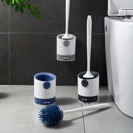 Toilet Brush No Dead Angle Soft Hair Toilet Brush Hanging Wall Floor Dual Purpos Bathroom Hair Toilet Cleaning Brush Cleaner 220624