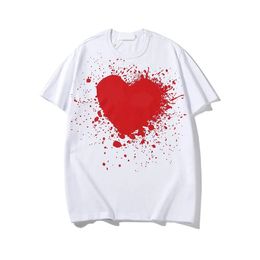 Play Designer Mens t Shirts Heart Badge Brand Fashion Womens Short Sleeve Cotton Top Polo Shirt Clothing 51
