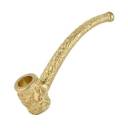 Latest Multi Style Colourful Bronze Brass Gold Removable Philtre Pipes Dry Herb Tobacco Handpipes Innovative Design Art Portable Smoking Cigarette Holder DHL