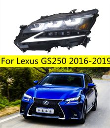 Auto Headlights for Lexus GS250 20 16-20 19 GS350 Dynamic Signal Lights LED Daily Lights High Beam Angel Eye Headlight