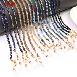 Fashion Reading Glasses Chain For Women Sunglasses Cords Casual 4mm Colour Plating Beaded Eyeglass Strap Rope Masks Necklace Gift