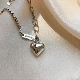 Charm Bracelets Origin Summer Hiphop Love Heart Geometric Letter Bracelet For Women Delicate Chunky Chain Asymmetric JewelryCharm Lars22