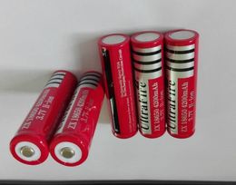 Wholesale 18650 3.7V 4200mAh rechargeable liion battery for Led flashlight Torch batery litio battery