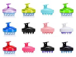 12 styles Massage Brush Washing Hair Scalp Scrub Air Cushion Silicone Shampoo Combs Cleaning Bathroom Accessories