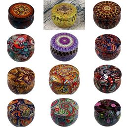Home Fragrance dried flowers creative iron cans aromatherapy candles household flower birthday candles hand gift candlesZC1230