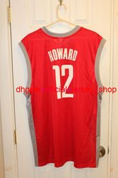 New Red Dwight Howard 12 Jersey new with bel - Adult Oversized Basketball Jerseys