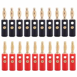 Other Lighting Accessories 20pcs 4mm Audio Speaker Wire Cable Adapter Connector Banana Plug Gold PlatedOther