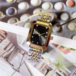 2023 high quality Women Luxury Watches Three stitches series Womens quartz Watch European Top brand Steel Strap diamond clock Fashion girl accessories