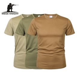 MEGE 3 Pcs/2 Pcs Men Camouflage Tactical T Shirt Army Military ShortSleeve O-neck Quick-Drying gym T Shirts Casual Oversized 4XL 220505