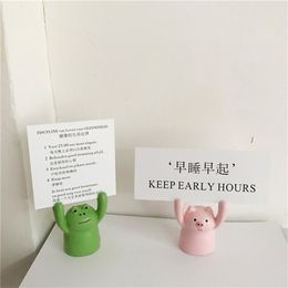 Girls Desktop Prop Decorations Creative Office Home Modern Simple Furnishings Cute Pig Living Room Decoration 220406