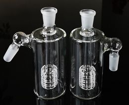 Clear Ash Catcher 18mm 14mm Joint Glass Bongs Smoking Accessories 45 90 Degree Ashcatcher 5 Inch Clear Color Ash-Catchers ASH-P405