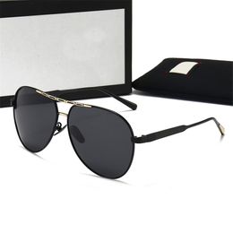 luxury Oval sunglasses for men designer summer #0813 shades Polarised eyeglasses oversized sun glasses of women male sunglass with box