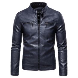 Brand clothing Men Leather Jackets Men Jacket High Quality Classic Motorcycle Bike Cowboy Jackets Male Plus Thick Coats S4XL 220816