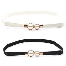 Belts Punk Waist Belly Chain Belt For Women Faux Leather With Pearl Buckle Decor Night Club Dance Party Body SuppliesBelts