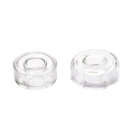 Smoking Accessory 2PCS 22mm 25mm Hybrid Quartz Dish Bowl Glass Replacement for Electric titanium Enail Nail Nectar Wax Collector Dab Rig Accessory