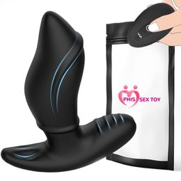 Sex Toy Massager Iphisi Anal Vibrator Prostate Massager Roller Balls Sliding Butt Plug G-spot Toys