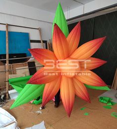 Customised high quality inflatable flower with led light inflatable advertising